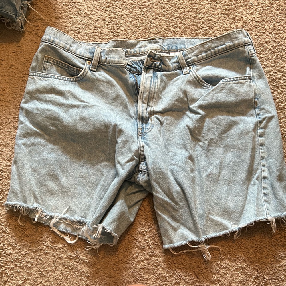 H&M Denim Bermuda Shorts High Waist